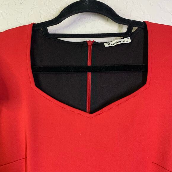 LARANOR Dress 42/10 Sweetheart Neckline Cap Sleeve Hidden Zipper Darting Bodycon - Picture 5 of 13